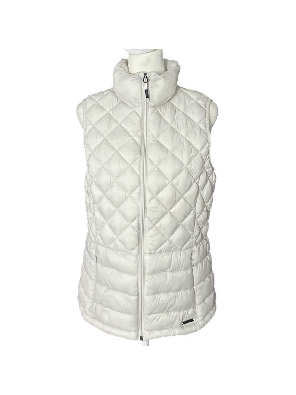 ZeroXposur Elena Quilted Vest with Pockets Full Zip White Size Small - Picture 1 of 11